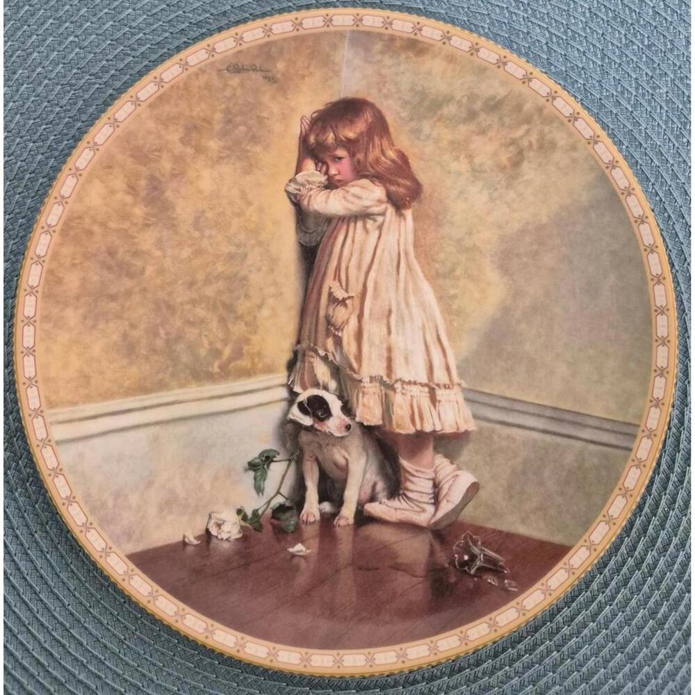 Charles Burton Barber Collectible Plate - 1991 - "The Original 'In Disgrace' "